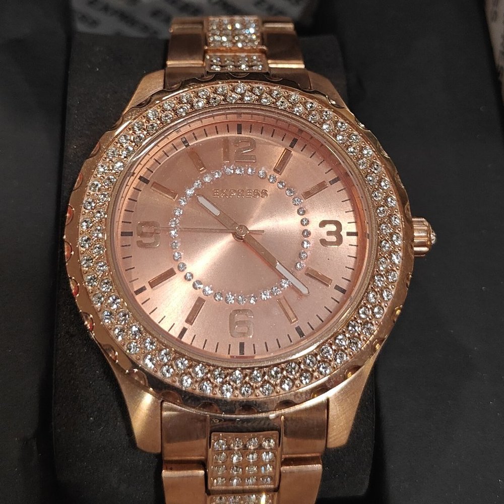 Express Women's Rose Gold Watch #1409